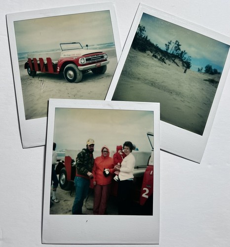 Vtg polaroid photo beach - vtg,
