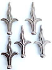 5 Metal Weldable Rail Heads Wrought Iron Fleur De Lys Style Gates Railings Fence