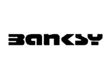 2 x BANKSY LOGO Vinyl Decal