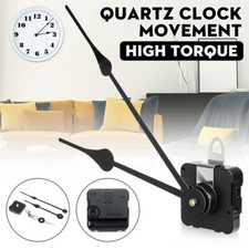 High Torque Quartz Wall Clock Movement Motor Mechanism Kit Long Spindle Hand NEW