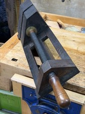 Vintage carpenters woodwork bench Vise Vice woodworking clamp 