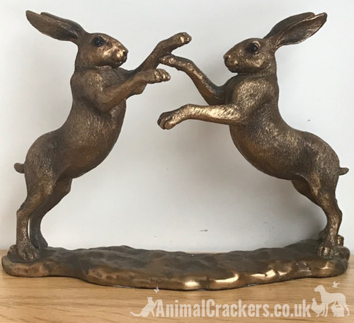 Boxing hares ornament - boxing,