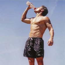 Umbro 90s Vintage Checkered Soccer Shorts Nylon Satin Silky Black Med