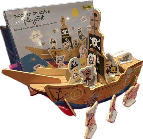 Model pirate ship wooden - ship.,