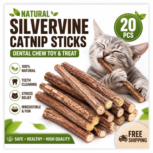 20pcs natural catnip chew - natural,