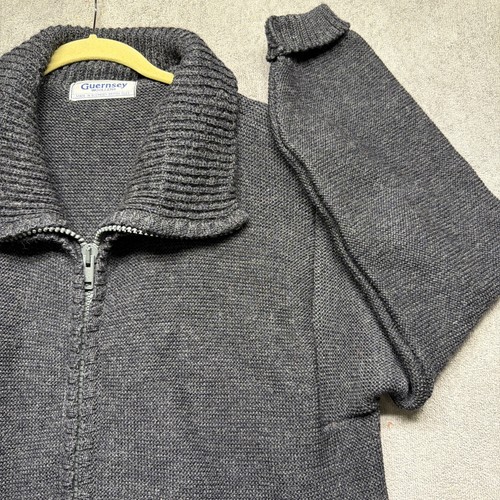 Guernsey wool zip sweater - zip,