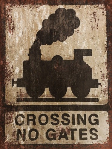 Railway crossing gates - crossing,