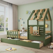Kids Wooden Cabin Bed 3FT