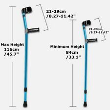 1pc Foldable Height Heavy Duty Walking Forearm Crutch Aluminum Alloy Stick