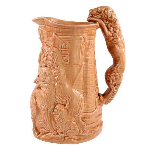 Burleigh ware pottery dog - burleigh,