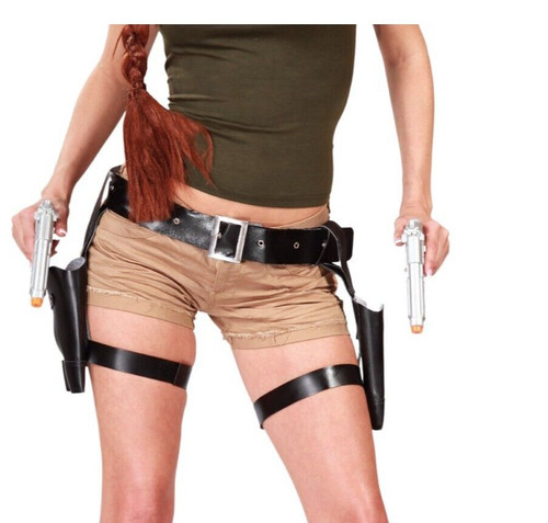 Double holster with guns - double,