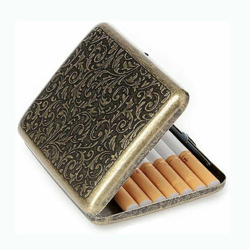Vintage men metal cigarette - vintage,