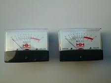 H/H HH Electronic SM200 Stereo 8/12/16 original VU Power Meters x 2 - NOS