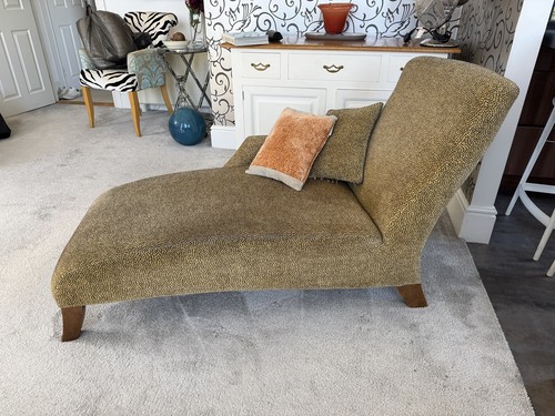 Leopard print chaise - leopard,