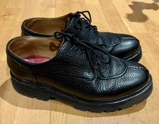 Grenson Black Derby Shoes Lug