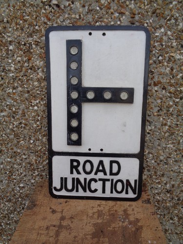 Vintage road sign x - vintage, 21"