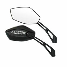 WHITE M10 MIRROR MIRRORS FOR HONDA NX 650 DOMINATOR HANDLEBAR