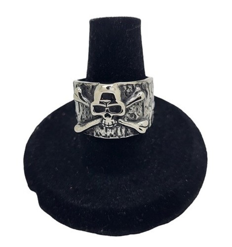 Skull crossbones ring - skull,