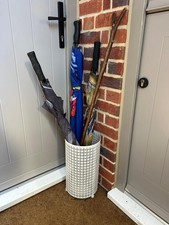 Cream Metal Umbrella Stand