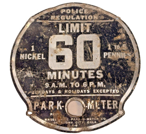 Vintage parking meter oklahoma - parking,