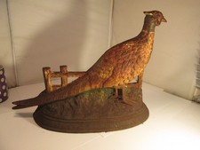 cast iron pheasant doorstop c1900? 3 kilo