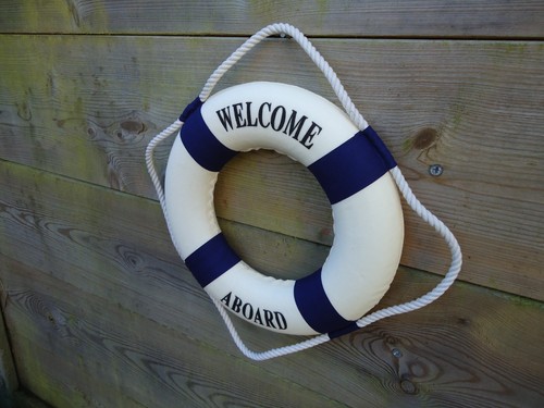 Lifering welcome aboard - lifering, blue