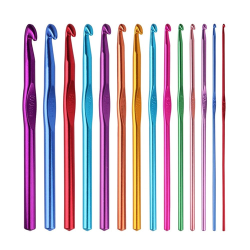 Aluminium crochet hook set - crochet,