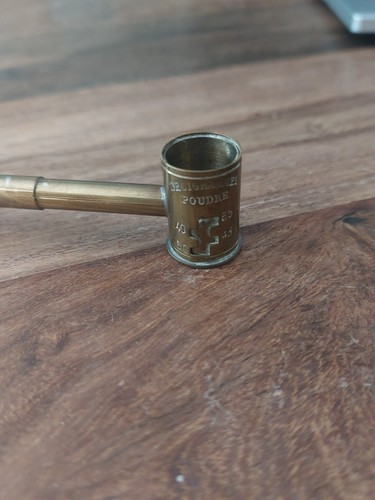 Vintage brass double - , gun
