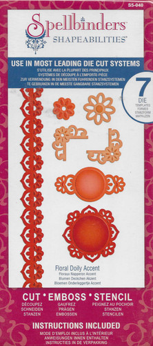 Spellbinders floral doily - floral,