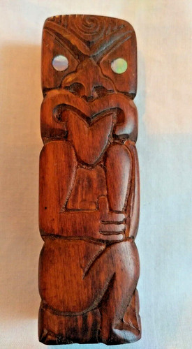 Vintage maori art - carved, hard