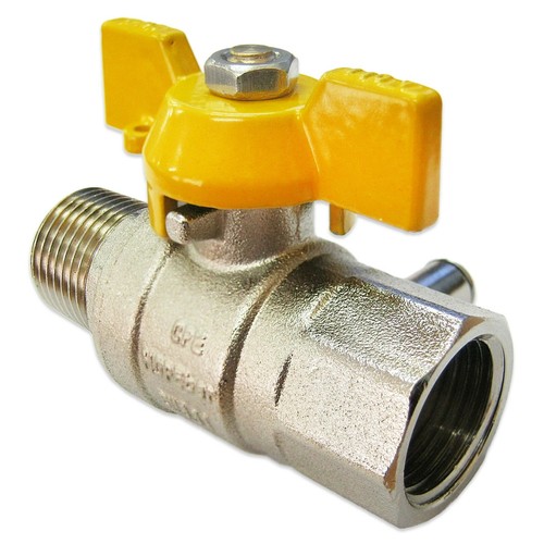 Gas isolating valve inlet - isolating, 1/2"