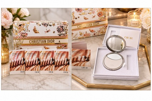 Dior silver compact mirror - compact,