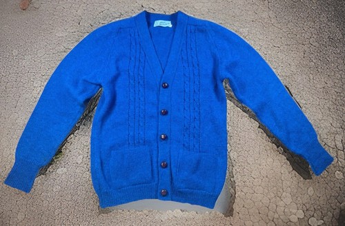 Vintage shetland wool cardigan - vintage,