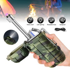 Electric Plasma Rechargeable Flameless Arc Lighter USB Double Touch Sensor