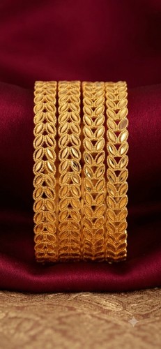 Ethnic bangles 22k gold - ethnic,