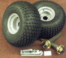 TRAILER KIT UNBRAKED 22X11.00-8 WHEELS & TYRES COUPLING HEAD STUB AXLES & HUBS  