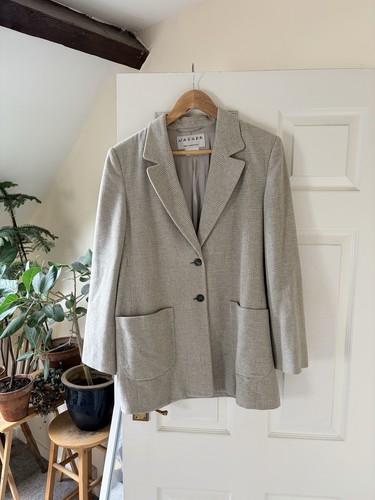 Jaeger checked grey vintage - checked,