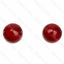 2 Genuine Lucas Rear Red Stop & Tail light lens 90/110 Defender 200Tdi to 1994