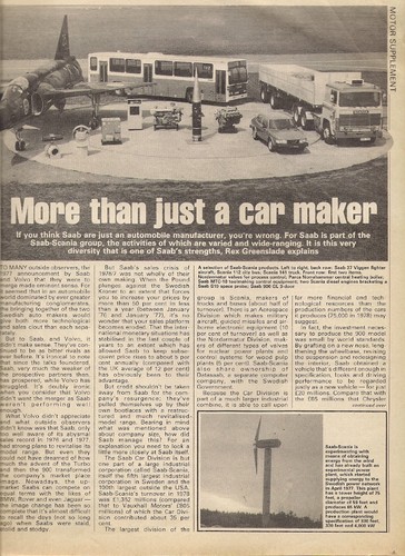 Saab supplement 1979 market - saab,