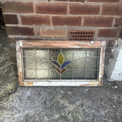 Vintage leaded stained glass - vintage,