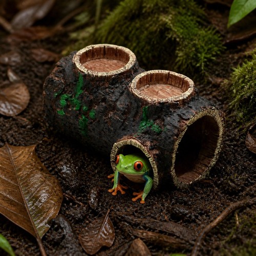 Reptile log hideaway - reptile,