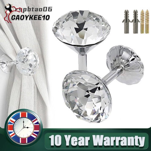 Clear glass crystal curtain - clear,