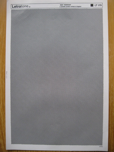 Letraset letratone sheet - letratone,