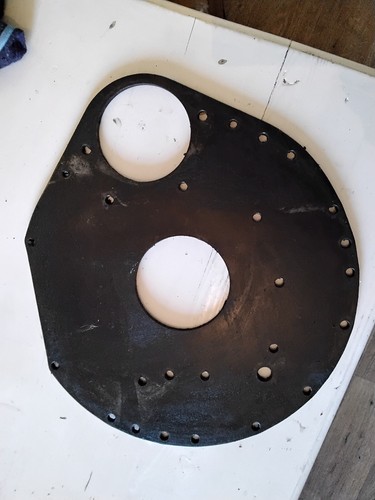 Engine back plate - plate, triumph