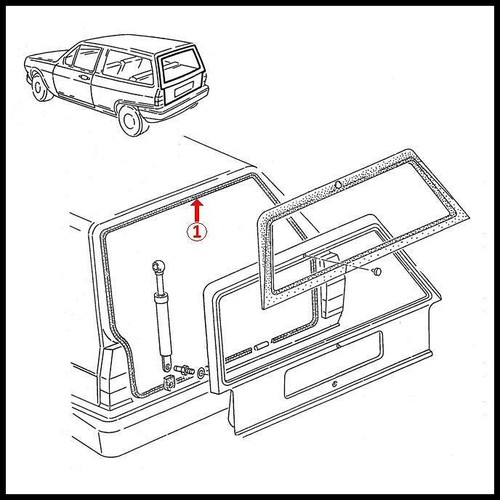 Mk2 polo rear tailgate boot - tailgate,