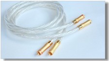 New Liton 6N Silver  Interconnect Cable + Gloden RCA Audio Cable