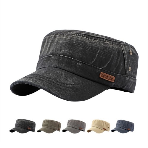 Solid cotton men army - army, cap