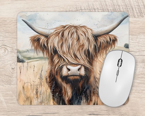 Highland cow mouse - highland, mat