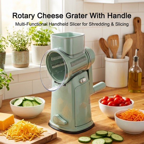 Rotary cheese grater - cheese,