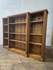 PITCH PINE BREAKFRONT BOOKCASE